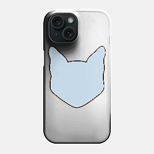 Blue Cat Head Phone Case