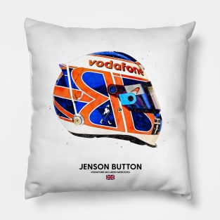 F1 2010 Jenson Button Crash Helmet Pillow