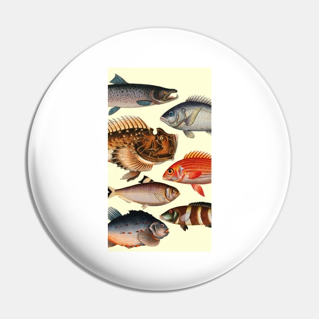 My Lucky Fishing Costume - Freshwater Fish Bass Pin by PinkyTree