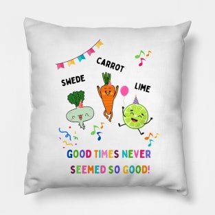 Swede Carrot Lime Pillow