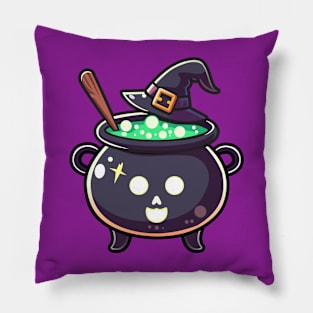 Cute Witch Cauldron Pillow