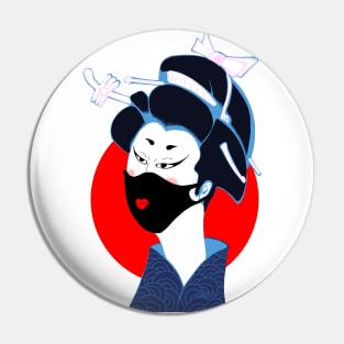 Geisha Japan Kyoto culture makeup Pin