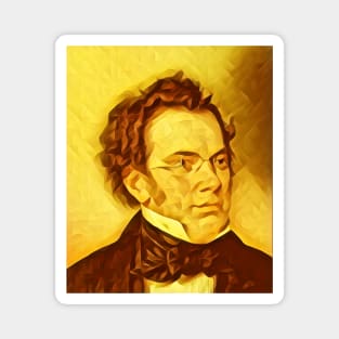 Franz Schubert Golden Portrait | Franz Schubert Artwork 8 Magnet