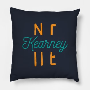 Kearney NE City Typography Pillow