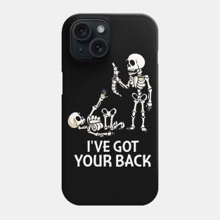 I Got Your Back Funny Skull And Skeleton Shirt Halloween Phone Case