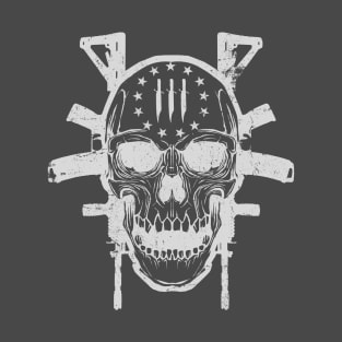 3% Skull and Rifles T-Shirt