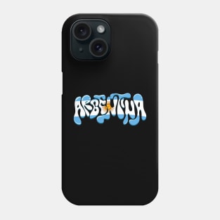 Argentina Flag Typography Hype Phone Case