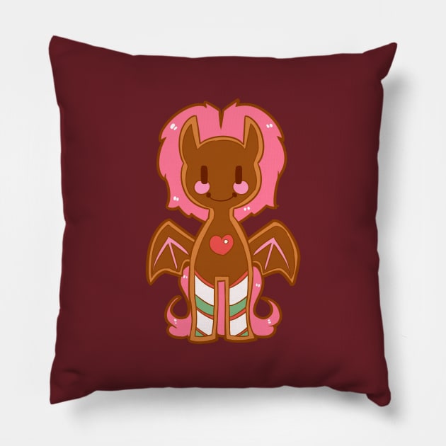 Gingerbread Pony Cookie Pillow by kelsmister