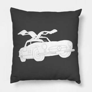 Mercedes 300 SL selfmade car drawing Pillow