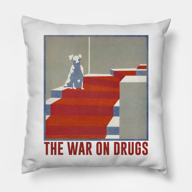 The War On Drugs - Original Aesthetic Design Pillow by unknown_pleasures