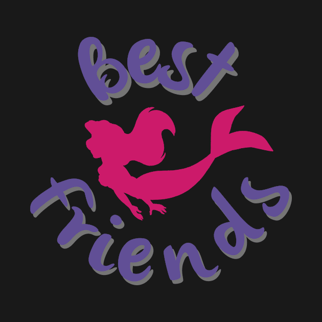 Little Mermaid Ariel Best Friends by Minniemetees