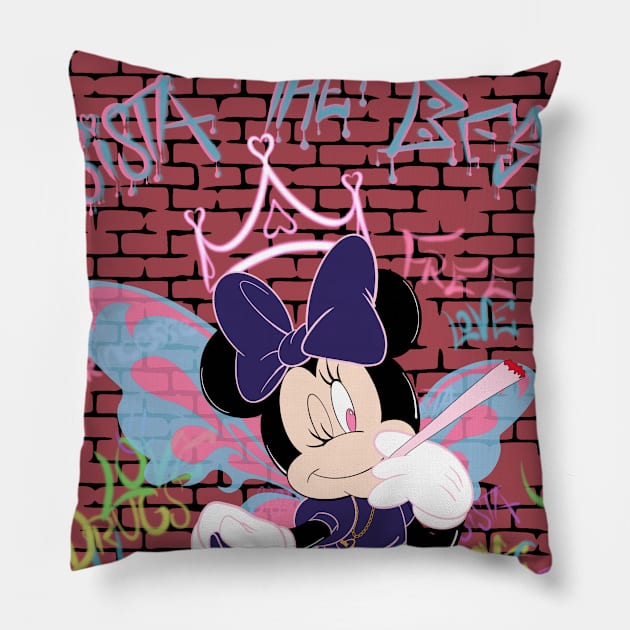 girl power Pillow by bullrai