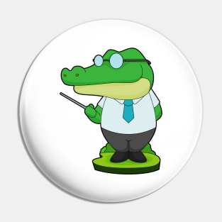 Crocodile Teacher Pointer Pin