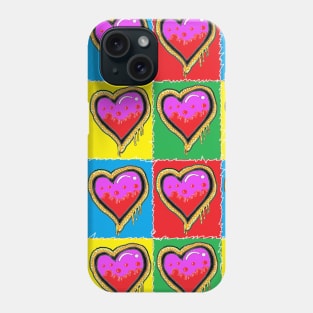 subway hearts by LowEndGraphics Phone Case