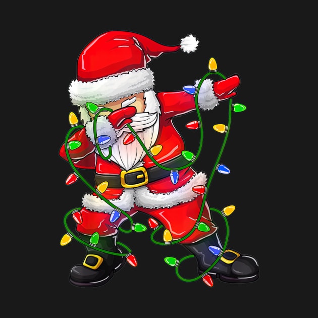 Dabbing Santa Christmas Tree Lights by EmilyCharlotty