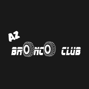White Lettering Bronco Club Logo T-Shirt