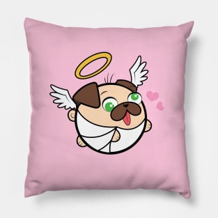 Doopy the Pug Puppy - Valentine's Day Pillow