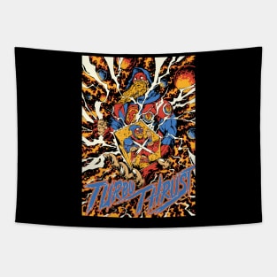 TURBOxTHRUST CosmicBlizzard design Tapestry