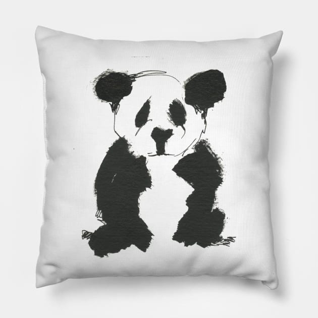 Panda Doodle Pillow by Bollocks