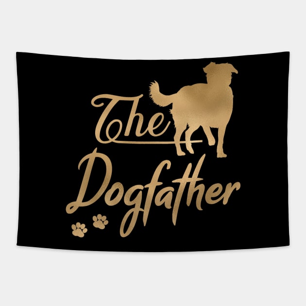 Border Collie Dogfather Tapestry by JollyMarten
