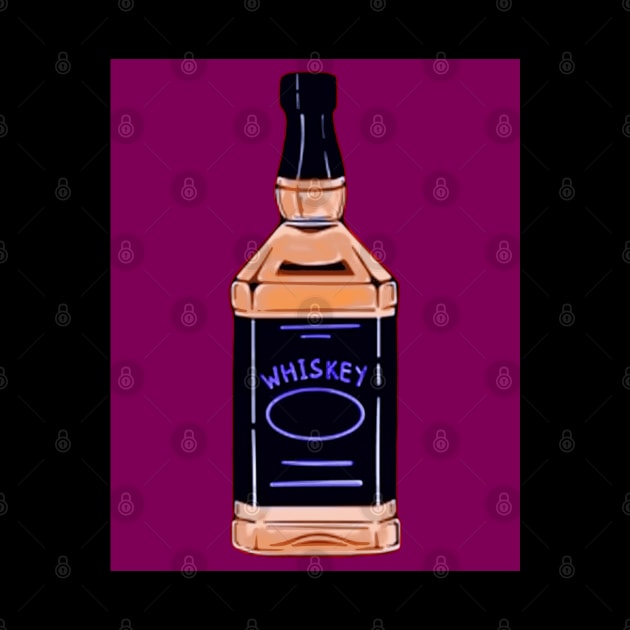 whiskey bottle pop art by oryan80