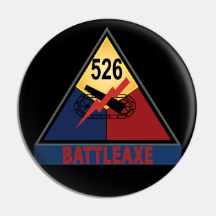 526th Armored Infantry Battalion - BATTLEAXE - SSI wo Txt X 300 Pin