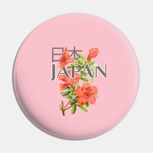 Japan Vintage Botanical Illustration Pin