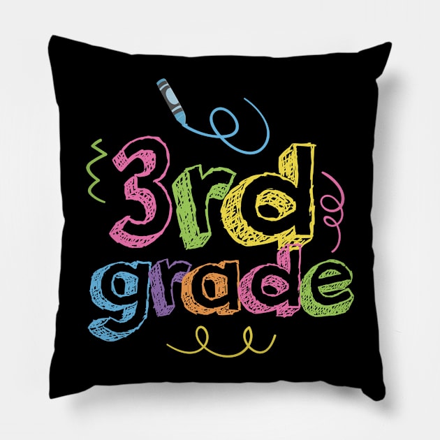 Third Grade Pillow by Cooldruck
