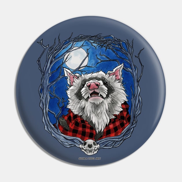 Wereferret Pin by SierraTiegsArt