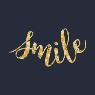 Smile - Yellow Floral T-Shirt