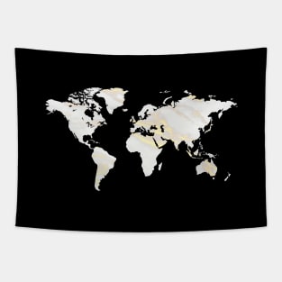 ST Marbel Gold World Map 2 Tapestry