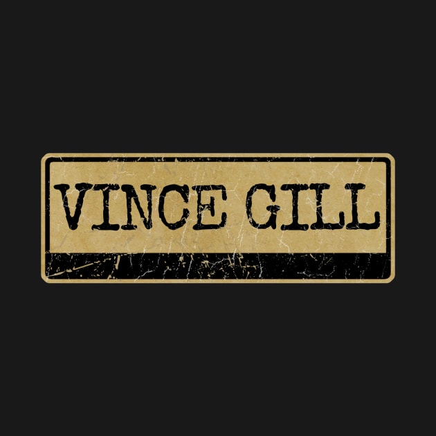 Aliska, text black retro - Vince Gill by Aliska