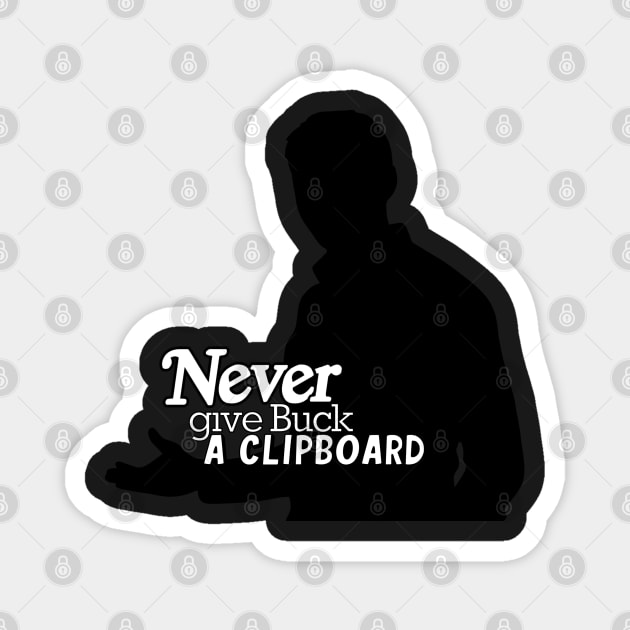 "Never give Buck a clipboard." | Evan 'Buck' Buckley | 911 Magnet by icantdrawfaces