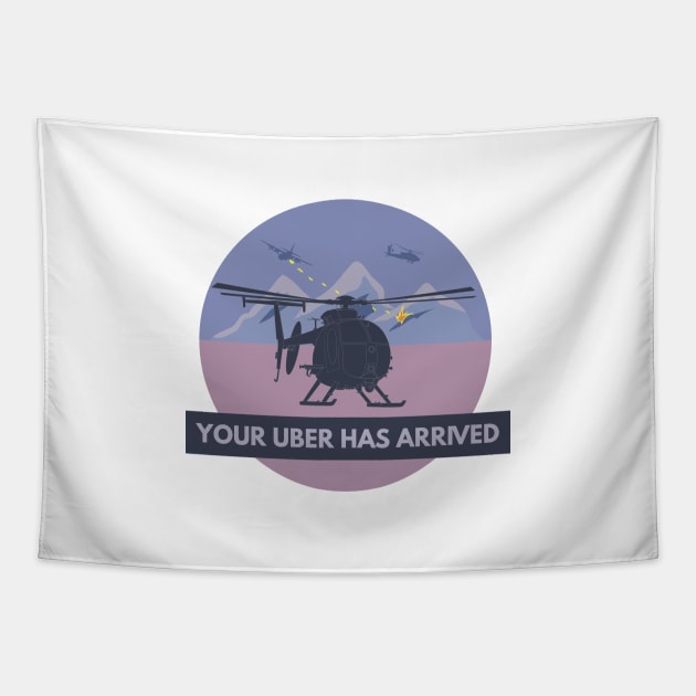 MH-6 Little Bird Helicopter Tapestry by NorseTech