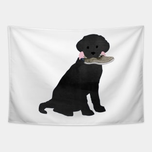 Boat Shoe Preppy Dog - Black Lab Tapestry