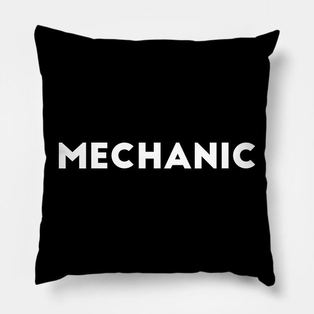 Mechanic Tee For Car guy Gift Pillow by Giftyfifthy