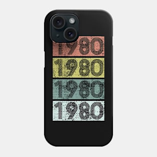 1980 Eighties Birthday Year Decade Retro Phone Case