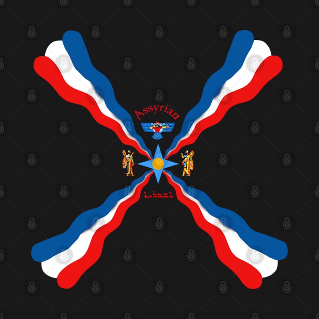 Assyrian Flag by doniainart