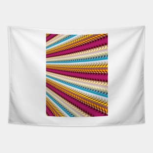 Fractal Pattern of Coloured Lines Tapestry