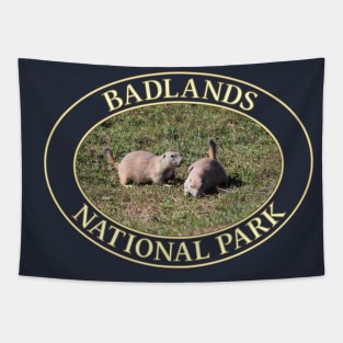 Prairie Dogs at Badlands National Park in South Dakota Tapestry