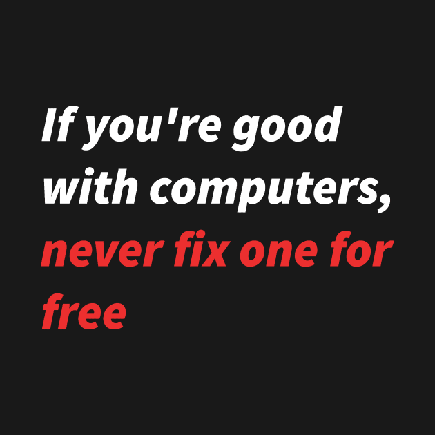 If you&amp;amp;amp;#39;re good with computers... by findingNull