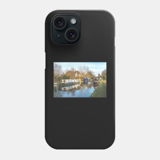 Narrowboats At Aldermaston Phone Case