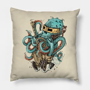 Vintage Octopus Roadster Pillow