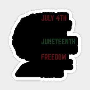 Juneteenth Is My Independence Free Day Queen Women Girls Magnet