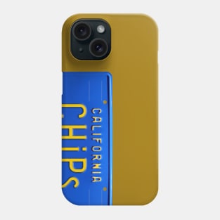 CHiPs California 1970s Blue License Plate Phone Case