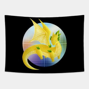 Kawaii Lemon Dragon - With Background Tapestry