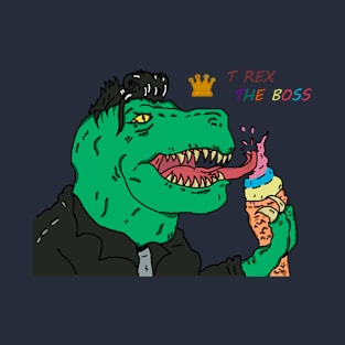 T rex eating ice cream T-Shirt