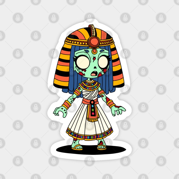Cute Egyptian Zombie Magnet by H. R. Sinclair
