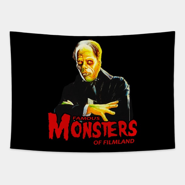 FAMOUS MONSTERS PHANTOM Tapestry by Niko Neon