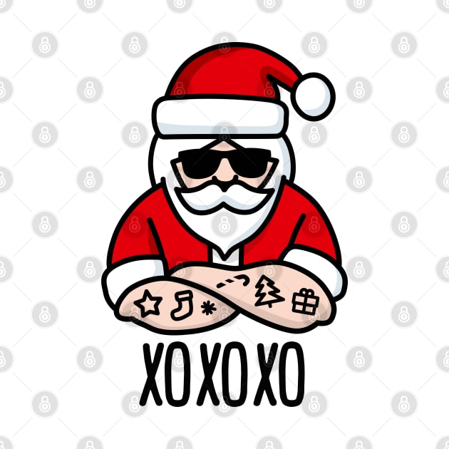 xoxoxo xoxo ho ho ho Hugs and Kisses Santa Claus ugly Christmas by LaundryFactory